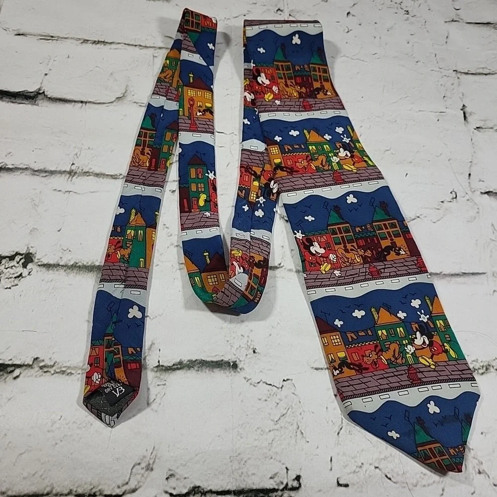 MICKEY UNLIMITED Neck tie Balancine Inc DISNEY Mickey‎ and Pluto Los Angeles USA